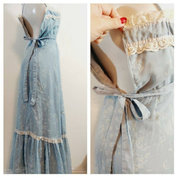 SOLD Candi Jones 70s boho gunne sax style prairie dress cottagecore hippie - Picture 7 of 8